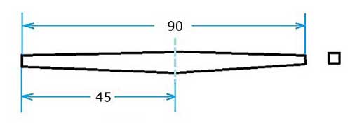 Изготовление прямоугольного прутка кольца на леща чертеж