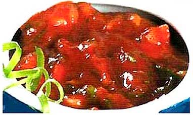 Томатный соус из помидоров с яблоками, зеленью к рыбе, мясу фото