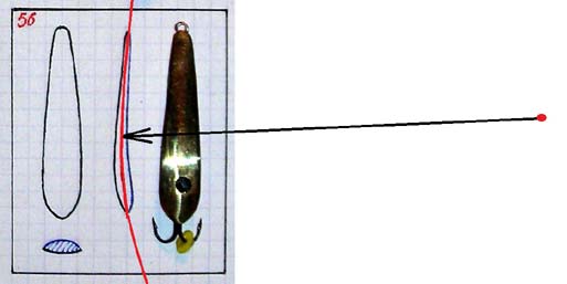 Радиус изгиба самодельной судаковой блесны фотография